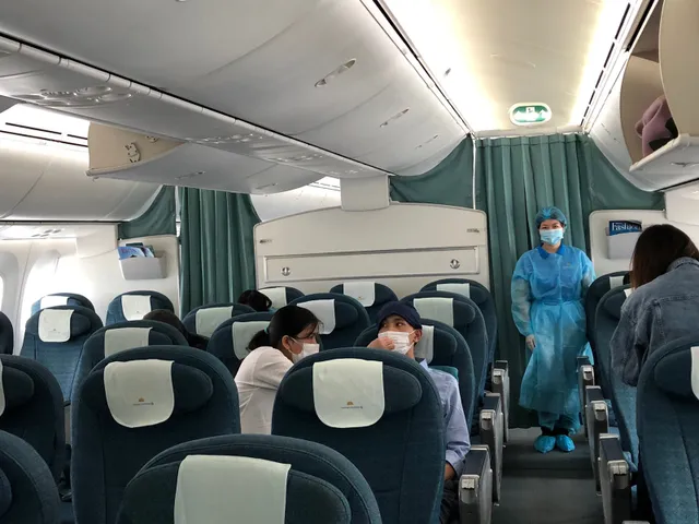 Vietnam Airlines chuyên chở 12 công dân Việt Nam tại Nhật Bản về nước - Ảnh 2.