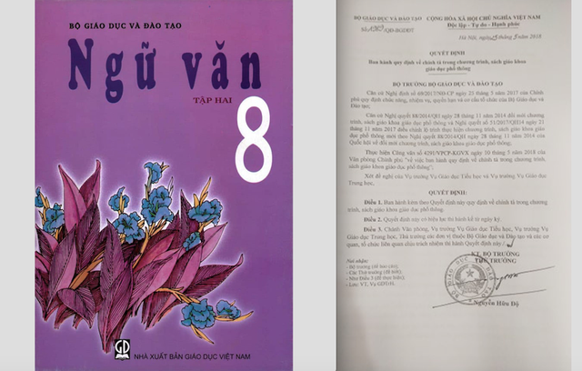 Bộ GD&ĐT: Phải chỉnh lý lỗi sai trong sách giáo khoa Ngữ văn lớp 8 - Ảnh 2.