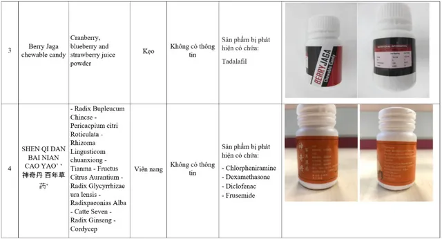 Cảnh báo từ Singapore và Brunei về 7 sản phẩm thực phẩm có chứa chất cấm - Ảnh 2.