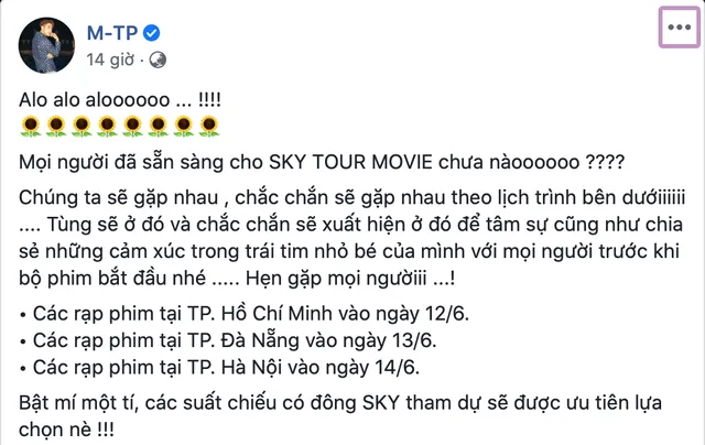 Sẵn sàng lên lịch gặp Sơn Tùng M-TP tại rạp chiếu Sky Tour Movie nào! - Ảnh 1.