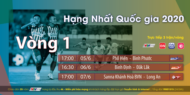 Xem trực tiếp vòng 3 V-League và giải Hạng Nhất Quốc gia 2020 trên VTVCab - Ảnh 2.