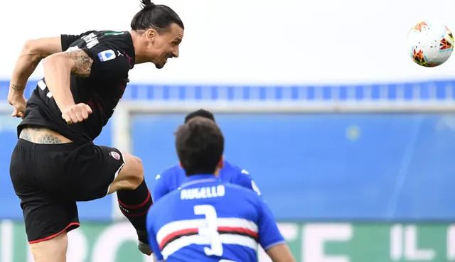 Sampdoria 1-4 Milan: Ibra tỏa sáng, Milan chắc vé dự Europa League - Ảnh 2.