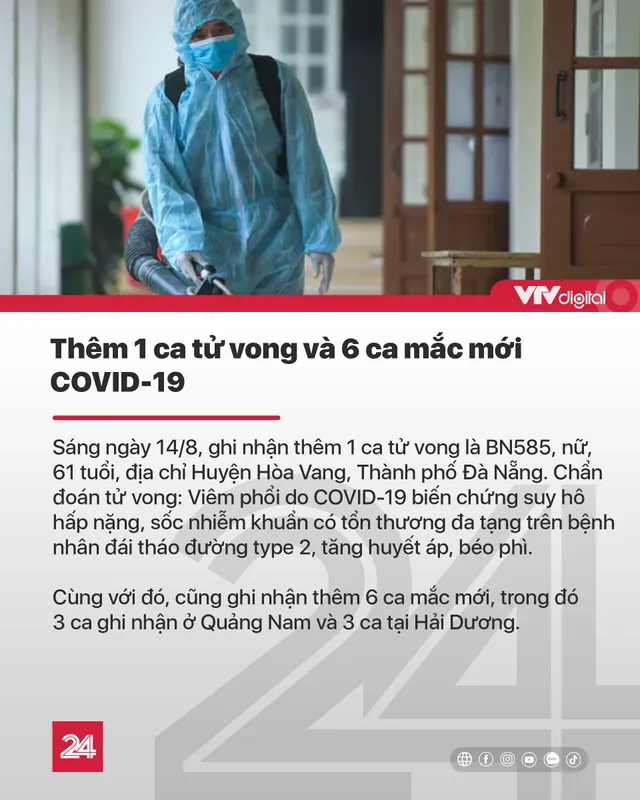 Tin nóng đầu ngày 14/8: Cách ly TP. Hải Dương 15 ngày, khẩn cấp tìm người trùng lịch trình với BN COVID-19 - Ảnh 1.