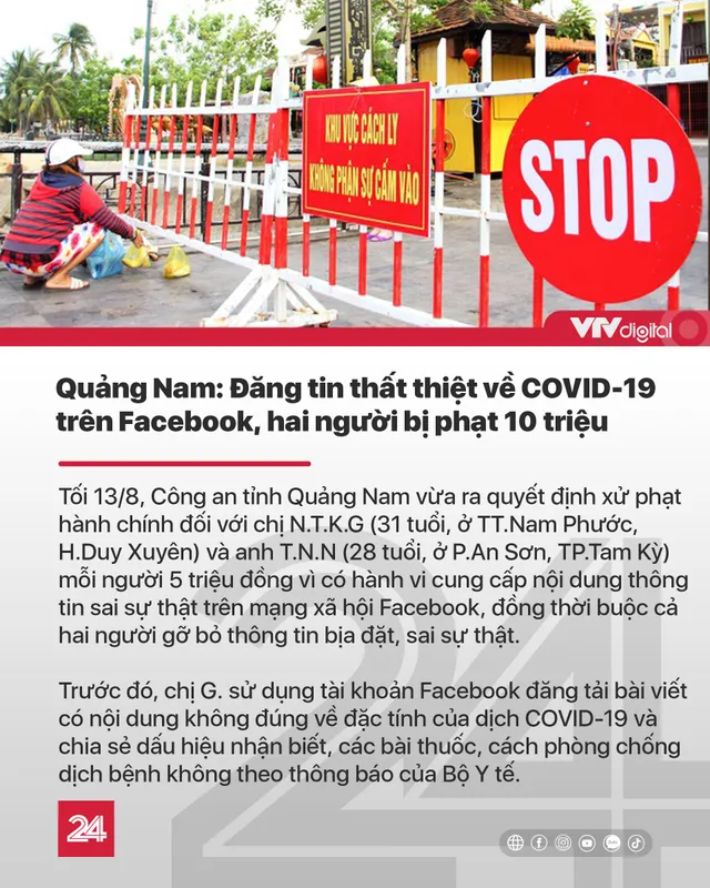 Tin nóng đầu ngày 14/8: Cách ly TP. Hải Dương 15 ngày, khẩn cấp tìm người trùng lịch trình với BN COVID-19 - Ảnh 3.