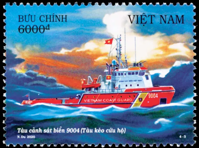 Giới thiệu bộ tem Biển, đảo Việt Nam (bộ 2): Tàu Cảnh sát biển Việt Nam - Ảnh 3.