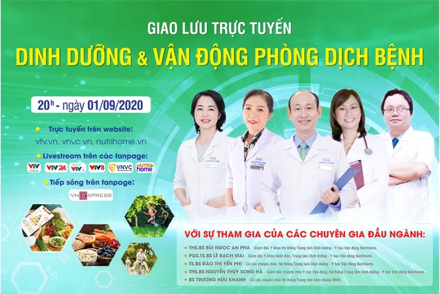 Tư vấn trực tuyến: Dinh dưỡng và vận động phòng dịch bệnh - Ảnh 1.