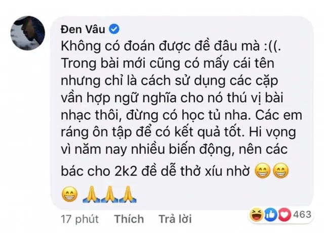 Dở khóc dở cười với chuyện đoán đề thi từ MV mới của Đen Vâu - Ảnh 5.