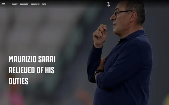 NÓNG: Juventus sa thải HLV Maurizo Sarri - Ảnh 1. NÓNG: Juventus sa thải HLV Maurizo Sarri - Ảnh 1.