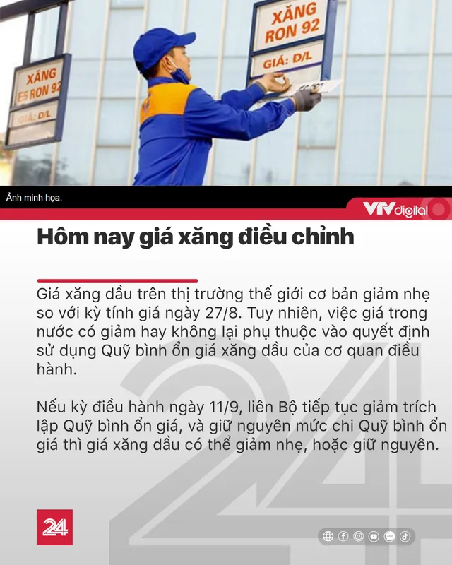 Tin nóng đầu ngày 11/9: Đà Nẵng mở lại dịch vụ ăn uống, giá xăng có thể giảm nhẹ - Ảnh 5.