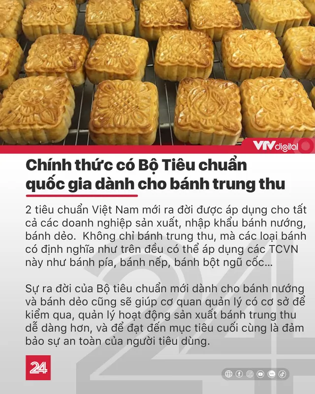 Tin nóng đầu ngày 18/9: Sẽ có tiêu chuẩn quốc gia cho bánh Trung Thu - Ảnh 2.