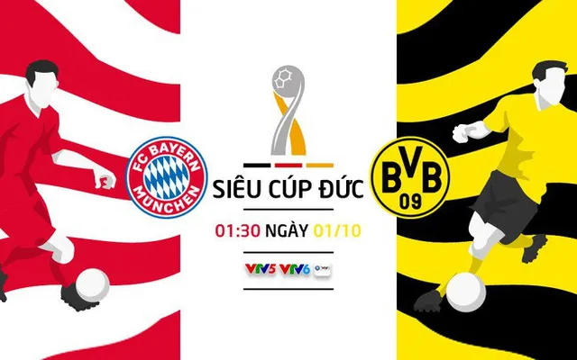 Bayern Munich – Dortmund: Siêu cúp nước Đức trực tiếp trên VTV5, VTV6 (1h30 ngày 1/10) - Ảnh 2.