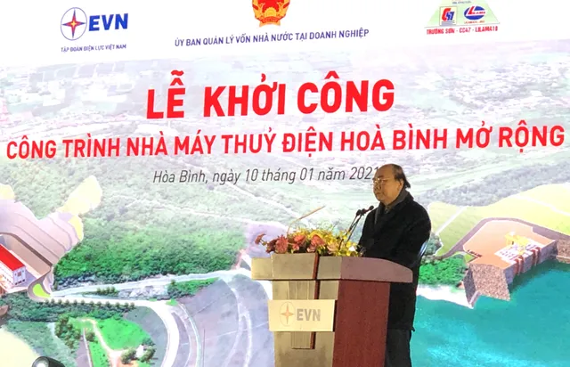 Khởi công công trình Nhà máy thủy điện Hòa Bình mở rộng - Ảnh 2.