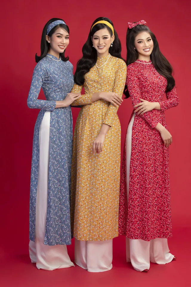 Hoa hậu Đỗ Thị Hà khoe vẻ sắc sảo với áo dài retro - Ảnh 2. Hoa hậu Đỗ Thị Hà khoe vẻ sắc sảo với áo dài retro - Ảnh 2.