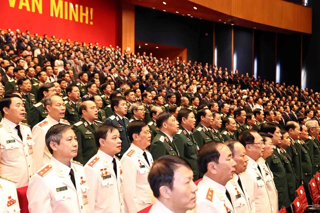ẢNH: Khai mạc trọng thể Đại hội đại biểu toàn quốc lần thứ XIII Đảng Cộng sản Việt Nam - Ảnh 17.