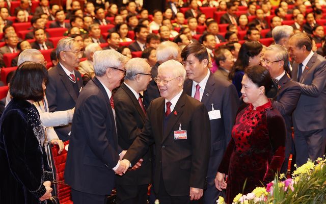 ẢNH: Khai mạc trọng thể Đại hội đại biểu toàn quốc lần thứ XIII Đảng Cộng sản Việt Nam - Ảnh 15.
