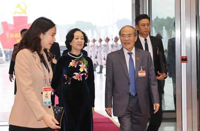ẢNH: Khai mạc trọng thể Đại hội đại biểu toàn quốc lần thứ XIII Đảng Cộng sản Việt Nam - Ảnh 7.