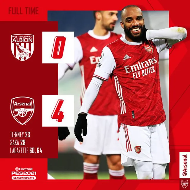 West Brom 0-4 Arsenal: Pháo thủ tiếp đà trở lại mạnh mẽ! - Ảnh 4.