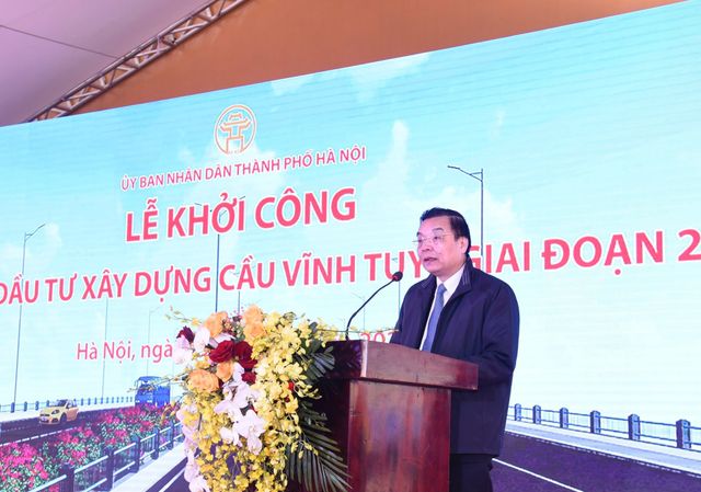 Khởi công cầu Vĩnh Tuy giai đoạn 2 - Ảnh 3.