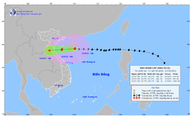 Bão số 8 giật cấp 12 gây gió mạnh trên biển - Ảnh 1.