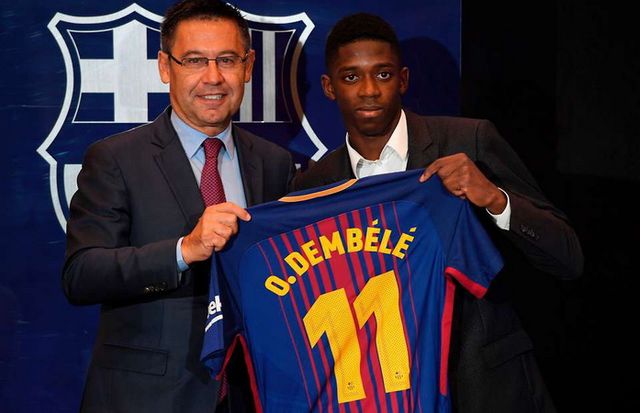 Barcelona đàm phán gia hạn hợp đồng với Ousmane Dembele - Ảnh 1.