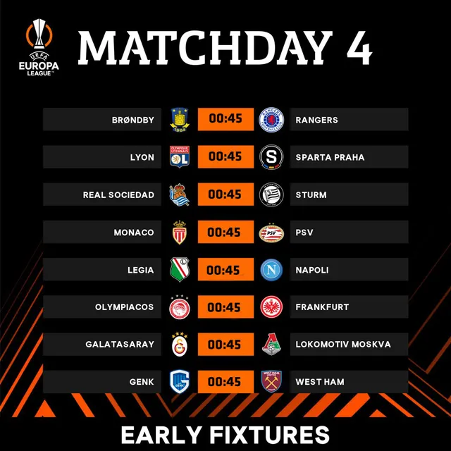 Lịch thi đấu UEFA Europa League đêm nay: Leicester đối đầu Spartak Moscow, Napoli so tài Legai Warsaw - Ảnh 1.