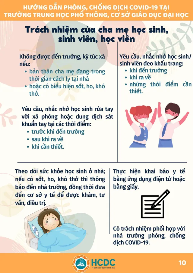 Sổ tay Phòng, chống dịch COVID-19 tại trường học - Ảnh 11.