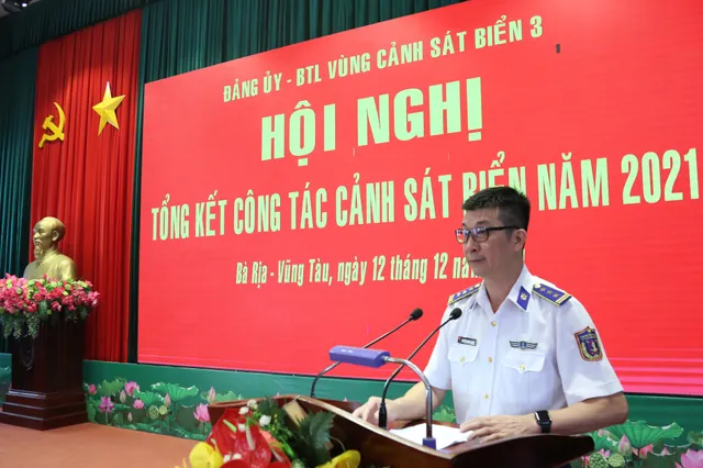 Bộ Tư lệnh Vùng Cảnh sát biển 3﻿ tổng kết công tác năm 2021 - Ảnh 1.