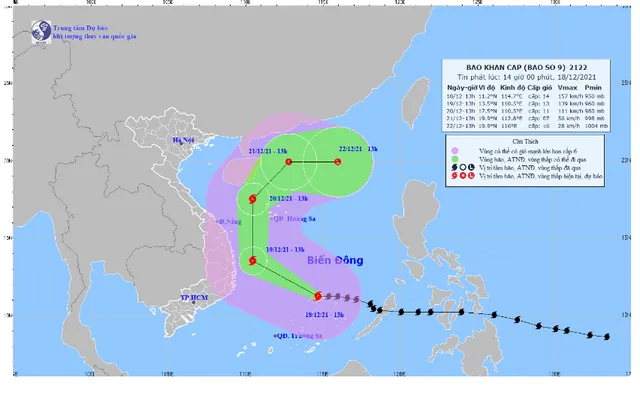 Bão số 9 gây gió cấp 13, giật cấp 14 tại đảo Song Tử Tây - Ảnh 1.
