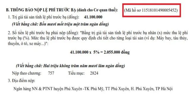 Cách nộp phí trước bạ ô tô, xe máy online - Ảnh 1.