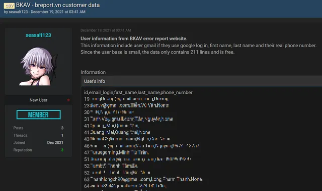 Bkav thừa nhận vụ việc thông tin người dùng bị rò rỉ - Ảnh 1.