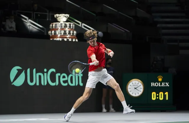 ĐT Nga giành quyền vào bán kết Davis Cup 2021 - Ảnh 1.