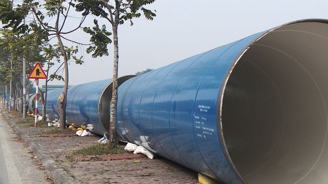 Ì ạch dự án xây dựng tuyến đường ống nước sạch sông Đà số 2 - Ảnh 1.