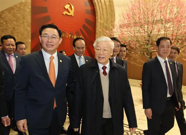 Tổng Bí thư, Chủ tịch nước Nguyễn Phú Trọng đến thăm và chúc Tết Đảng bộ, chính quyền và nhân dân thành phố Hà Nội - Ảnh 1.