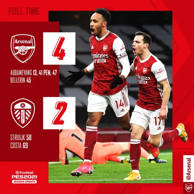 Aubameyang lập hat-trick, Arsenal thắng thuyết phục Leeds - Ảnh 5.