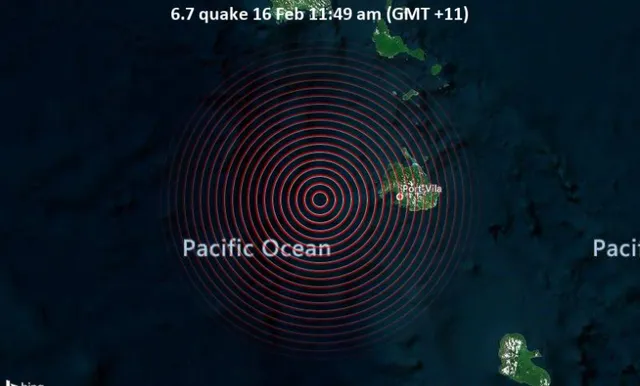 Hứng chịu động đất mạnh 6,7 độ, thủ đô Port Vila của Vanuatu rung chuyển - Ảnh 1.