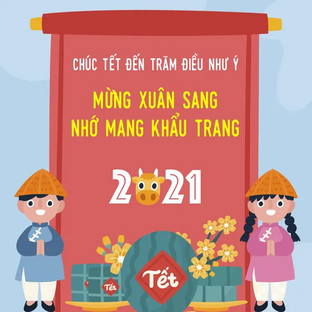 Tết khẩu trang - Tết bình an! - Ảnh 1.