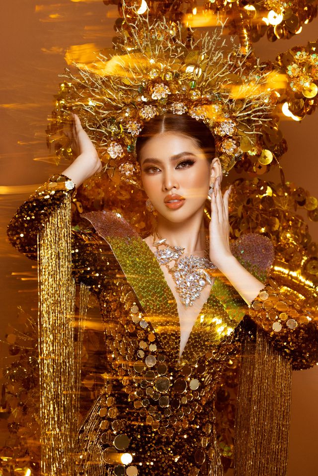 Cú xoay người ấn tượng của Ngọc Thảo trên sân khấu Miss Grand International - Ảnh 4.