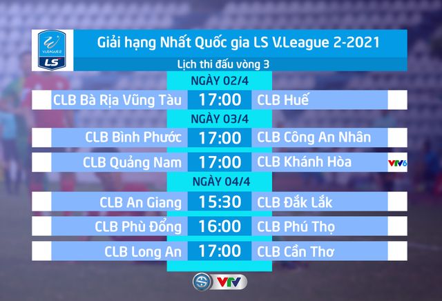 Lịch thi đấu & trực tiếp vòng 3 giải Hạng Nhất QG 2021: Tâm điểm CLB Quảng Nam - CLB Khánh Hòa - Ảnh 1.