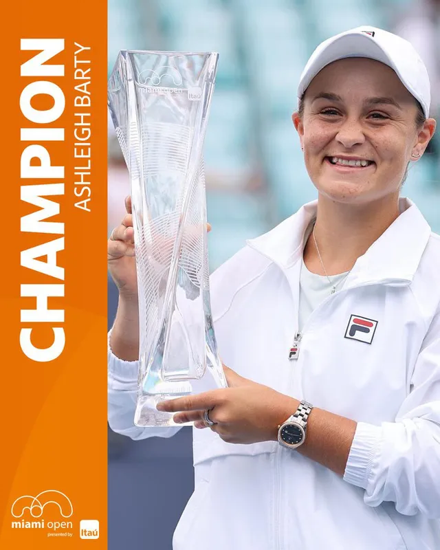 Thắng dễ Bianca Andreescu, Ashleigh Barty vô địch đơn nữ Miami mở rộng - Ảnh 3.