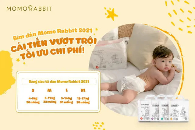 Bỉm dán Momo Rabbit 2021 với diện mạo mới: Tiện lợi hơn, ưu việt hơn - Ảnh 1.