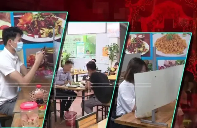 Các quán ăn tại Hà Nội chấp hành phòng dịch COVID-19 như thế nào? - Ảnh 1. Các quán ăn tại Hà Nội chấp hành phòng dịch COVID-19 như thế nào? - Ảnh 1.