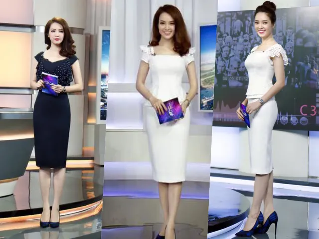 Ngắm gu thời trang công sở ở VTV của Á hậu Thụy Vân - Ảnh 19. Ngắm gu thời trang công sở ở VTV của Á hậu Thụy Vân - Ảnh 19.