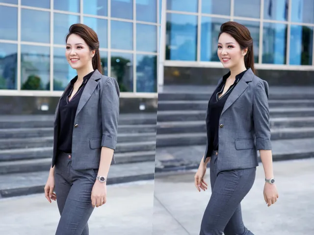 Ngắm gu thời trang công sở ở VTV của Á hậu Thụy Vân - Ảnh 14. Ngắm gu thời trang công sở ở VTV của Á hậu Thụy Vân - Ảnh 14.
