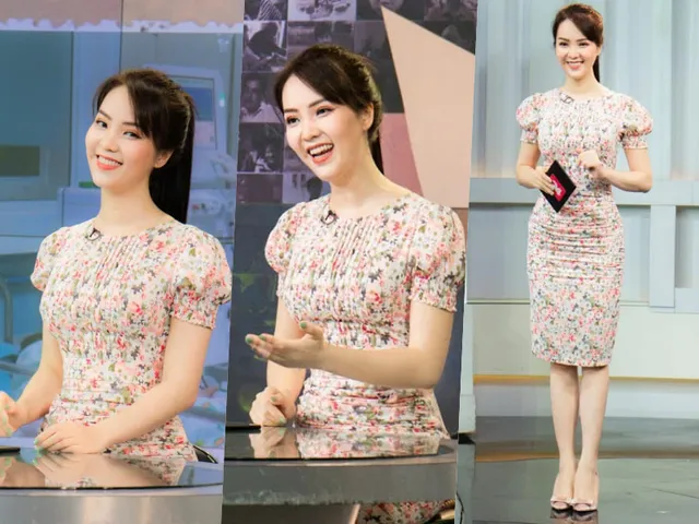 Ngắm gu thời trang công sở ở VTV của Á hậu Thụy Vân - Ảnh 5. Ngắm gu thời trang công sở ở VTV của Á hậu Thụy Vân - Ảnh 5.