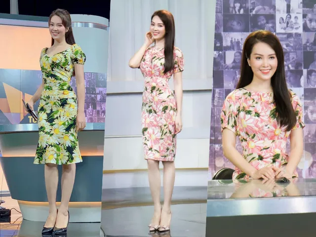 Ngắm gu thời trang công sở ở VTV của Á hậu Thụy Vân - Ảnh 6. Ngắm gu thời trang công sở ở VTV của Á hậu Thụy Vân - Ảnh 6.