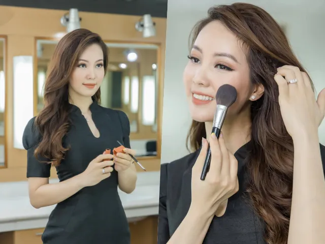 Ngắm gu thời trang công sở ở VTV của Á hậu Thụy Vân - Ảnh 11. Ngắm gu thời trang công sở ở VTV của Á hậu Thụy Vân - Ảnh 11.