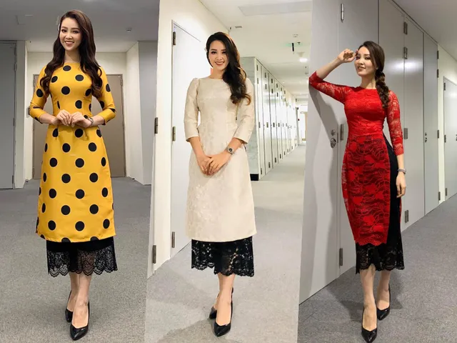 Ngắm gu thời trang công sở ở VTV của Á hậu Thụy Vân - Ảnh 8. Ngắm gu thời trang công sở ở VTV của Á hậu Thụy Vân - Ảnh 8.