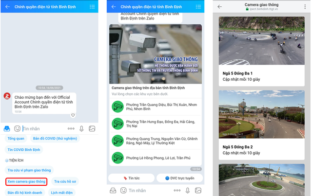 Bình Định thử nghiệm hệ thống giám sát giao thông qua Zalo - Ảnh 3.