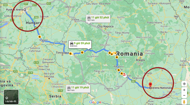 Nhầm lẫn Budapest với Bucharest, các CĐV Pháp lạc sang tận Romania xem EURO 2020 - Ảnh 2.