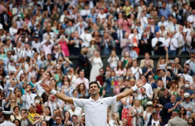 Djokovic lên ngôi tại Wimbledon 2021, san bằng kỷ lục của Federer và Nadal - Ảnh 5.